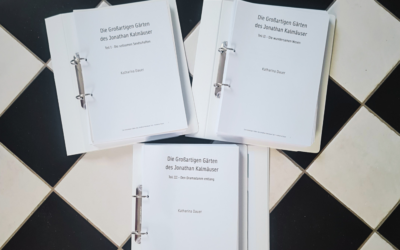 Drei Manuskripte als Zweitfassungen – ein großer Schritt